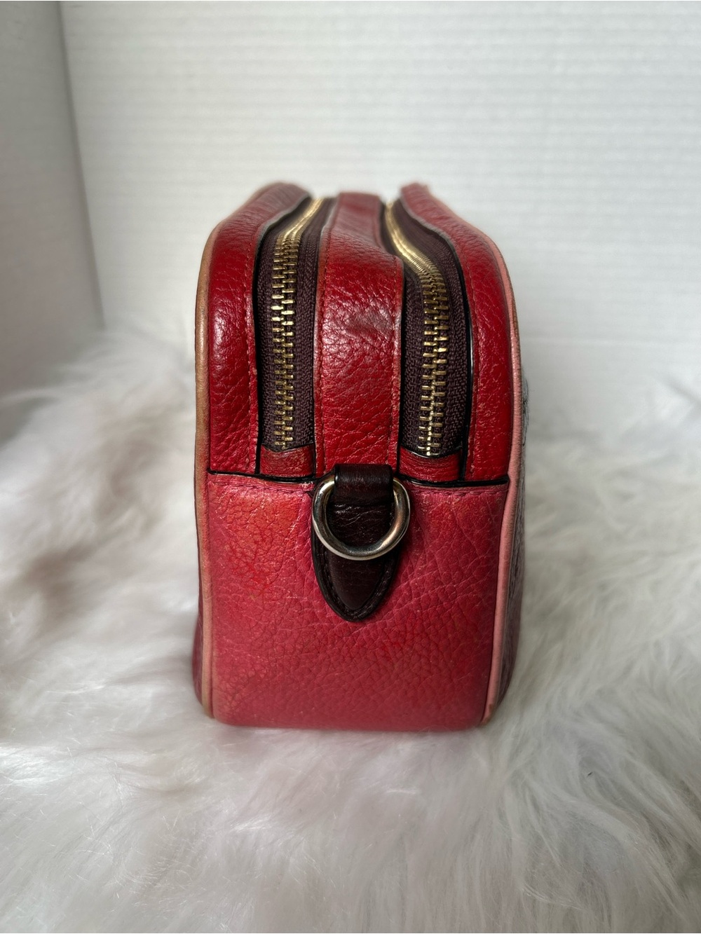 Coach Colorblock Pebbled Leather Camera Bag with Strap - Picture 5 of 15